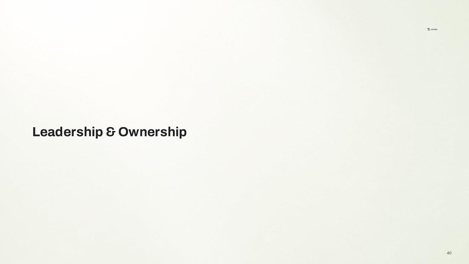 Leadership & Ownership — Section divider